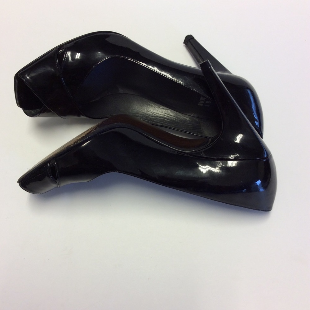 STUART WEITZMAN Black Patent Leather Pumps Size 6 - Picture 7 of 7